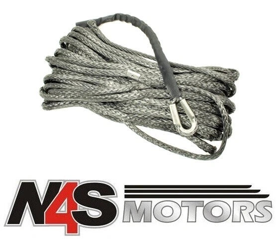 LAND ROVER GREY 25M 10MM SYNTHETIC WINCH ROPE FOR A12000 AND M12.5S PART TF3302