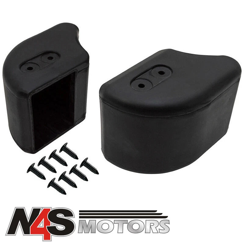 LAND ROVER DEFENDER FRONT BUMPER RUBBER END CAP KIT. PART DA8601