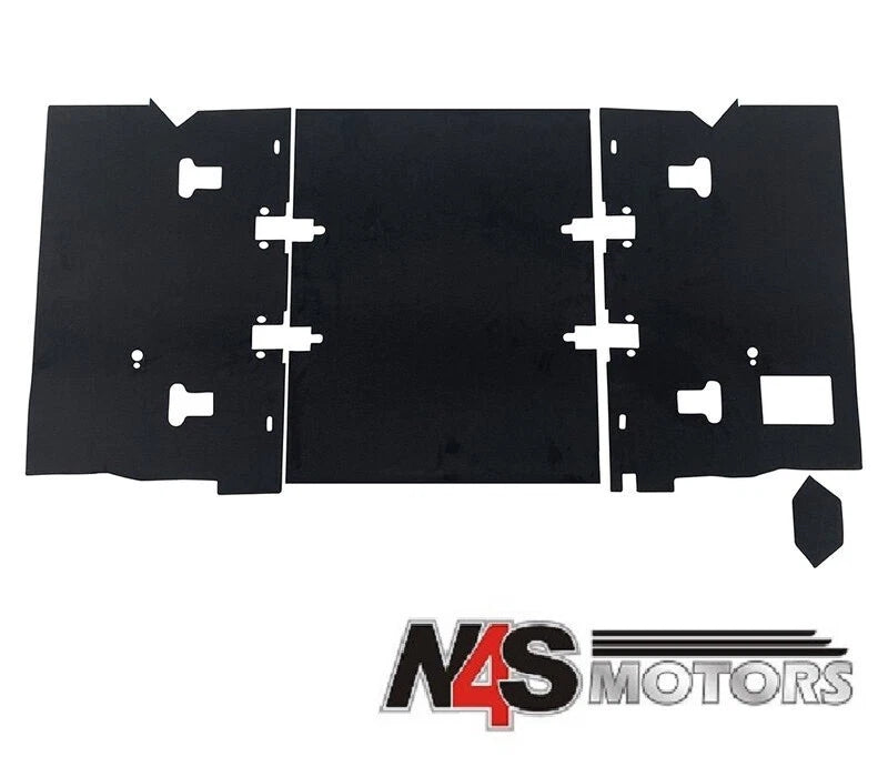LAND ROVER DEFENDER 110 PUMA REAR BODY CARPET KIT BLACK PART DA4919