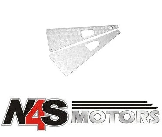 LR DEFENDER 1983-2006 RH AERIAL HOLE SILVER ANODISED WING TOP PAIR PART TF8229
