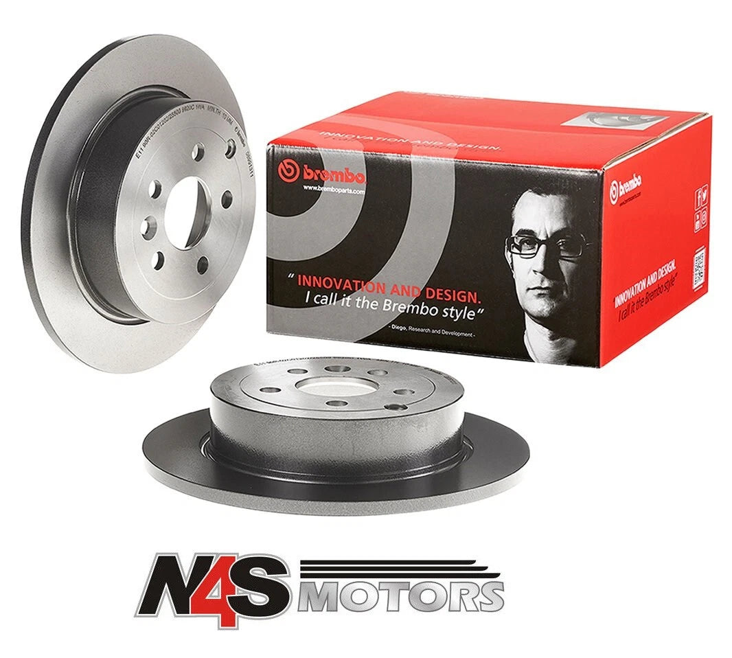 LAND ROVER FREELANDER 2 BREMBO BRAKE DISC REAR SOLID PAIR. PART LR001018BR