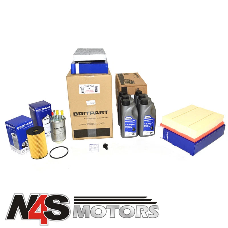 LR DISCOVERY 3 2.7 DIESEL UPTO 6A999999 BRITPART SERVICE KIT WITH OIL DA6035COM