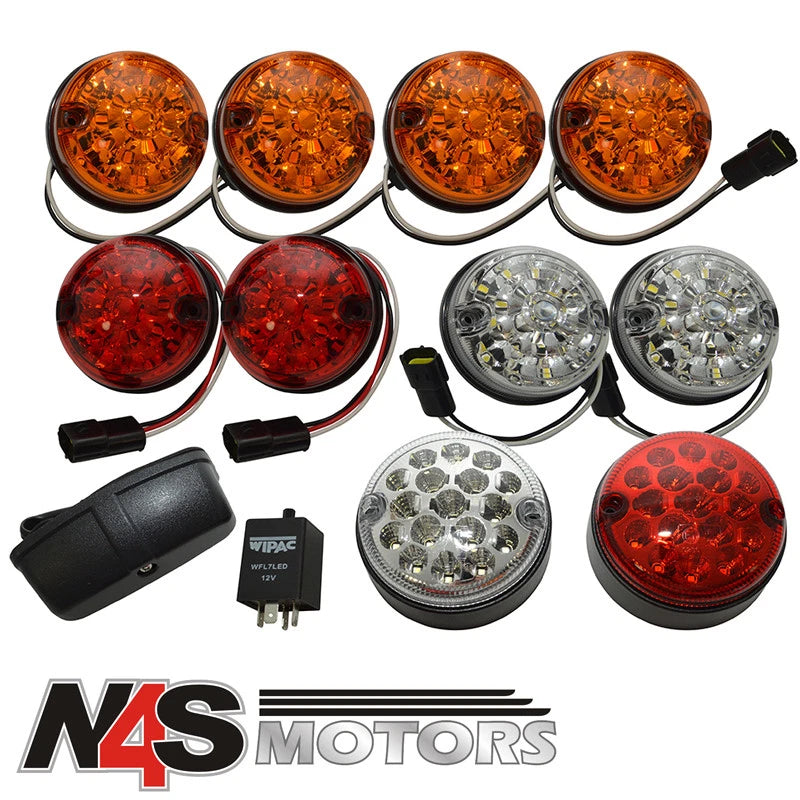 LAND ROVER DEFENDER DELUXE LED COLOURED LIGHT KIT WIPAC. PART DA1292