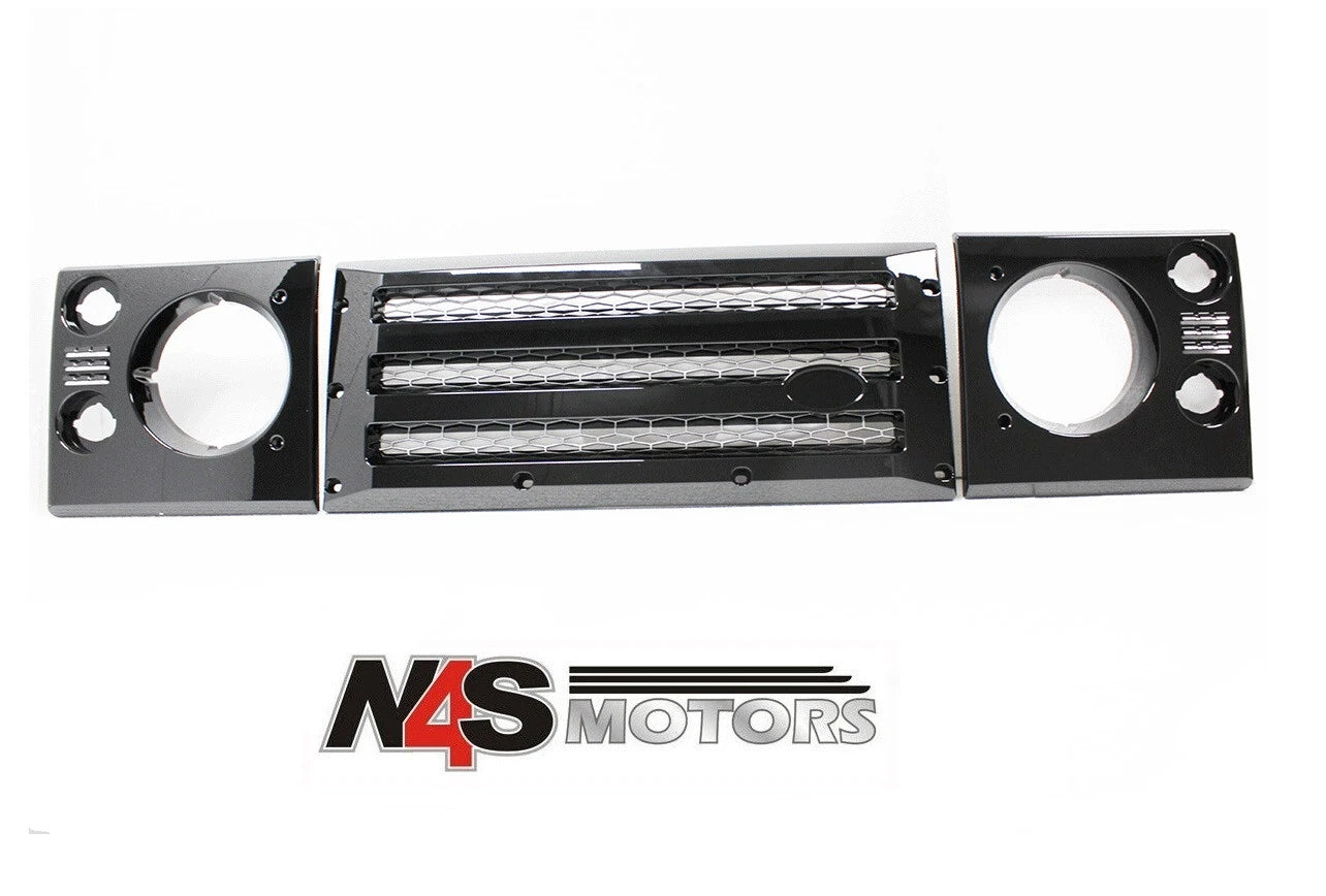 LAND ROVER DEFENDER TERRAFIRMA FRONT SPORT GRILL AND HEADLIGHT SURROUND. TF270