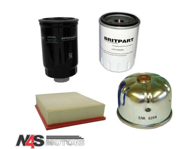 LR DISCOVERY2 TD5 OIL& AIR FILTER SERVICE KIT LPX100590,ERR6299,ESR4686,LR027408