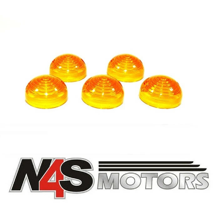 LAND ROVER DEFENDER 1983 TO 2006 FRONT INDICATOR LAMP LENS. 5 X PART 589285