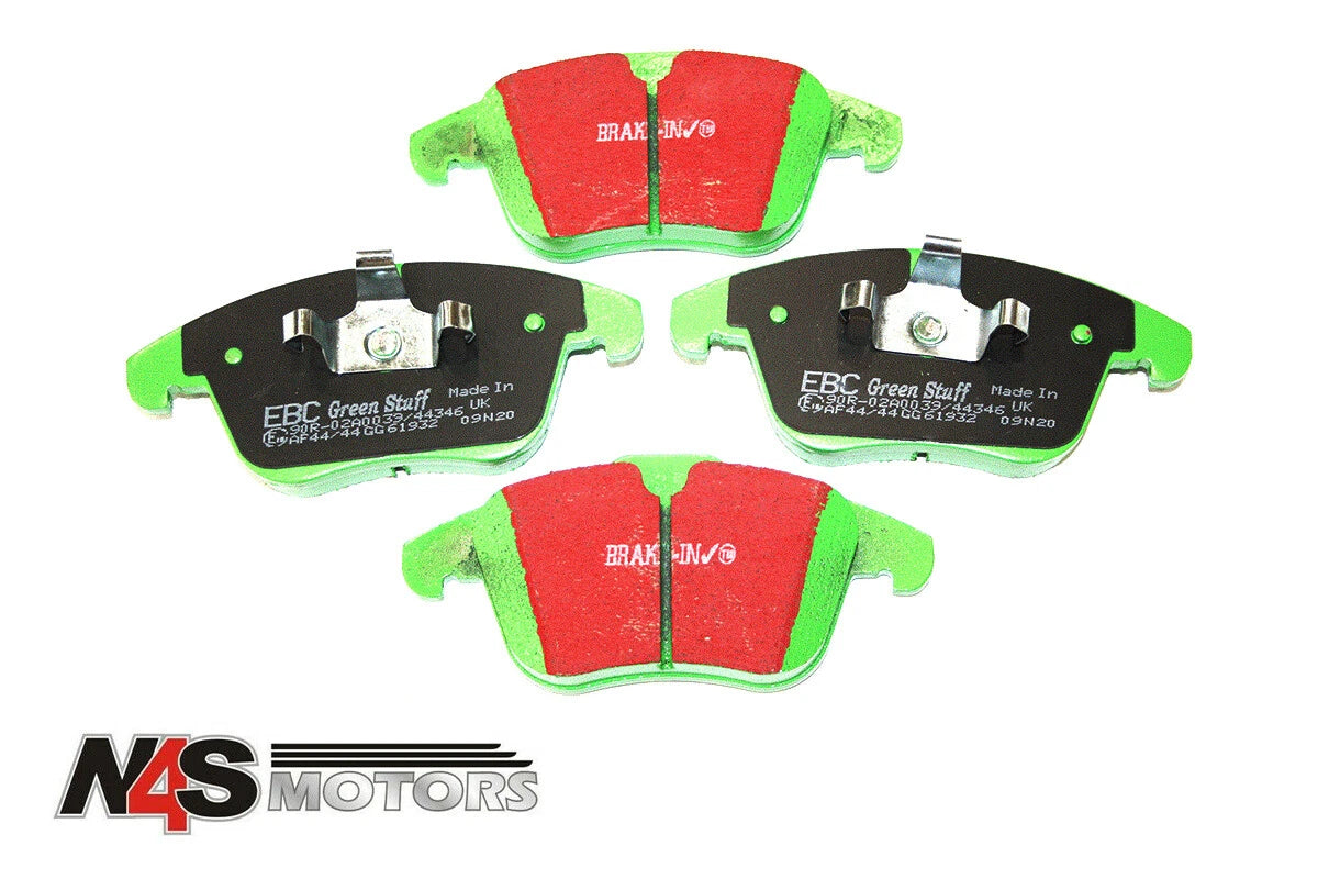 LR RANGE ROVER EVOQUE 2012 TO 2018 FRONT BRAKE PAD EBC GREEN HIGH PERFORM GA4486
