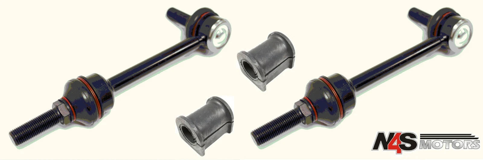 LR DISCOVERY 2 REAR ANTI ROLL BAR LINK BUSH KIT SET. PART2xRGD100682,2xRBX101700