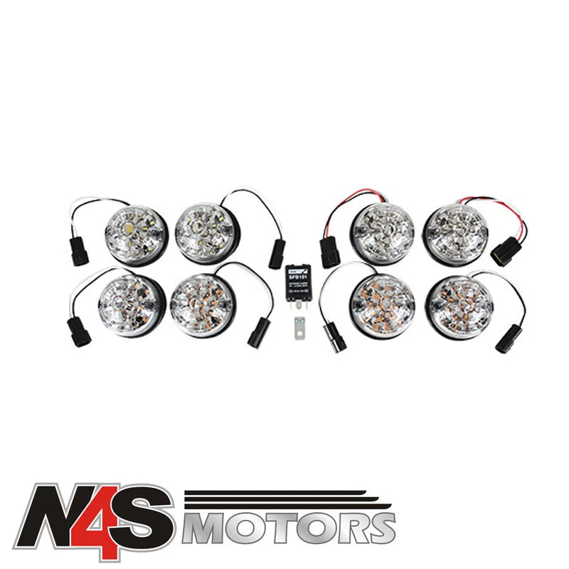 LR DEFENDER 90/110 CLEAR LENS LED LIGHTS UPGRADE KIT. PART GL1191