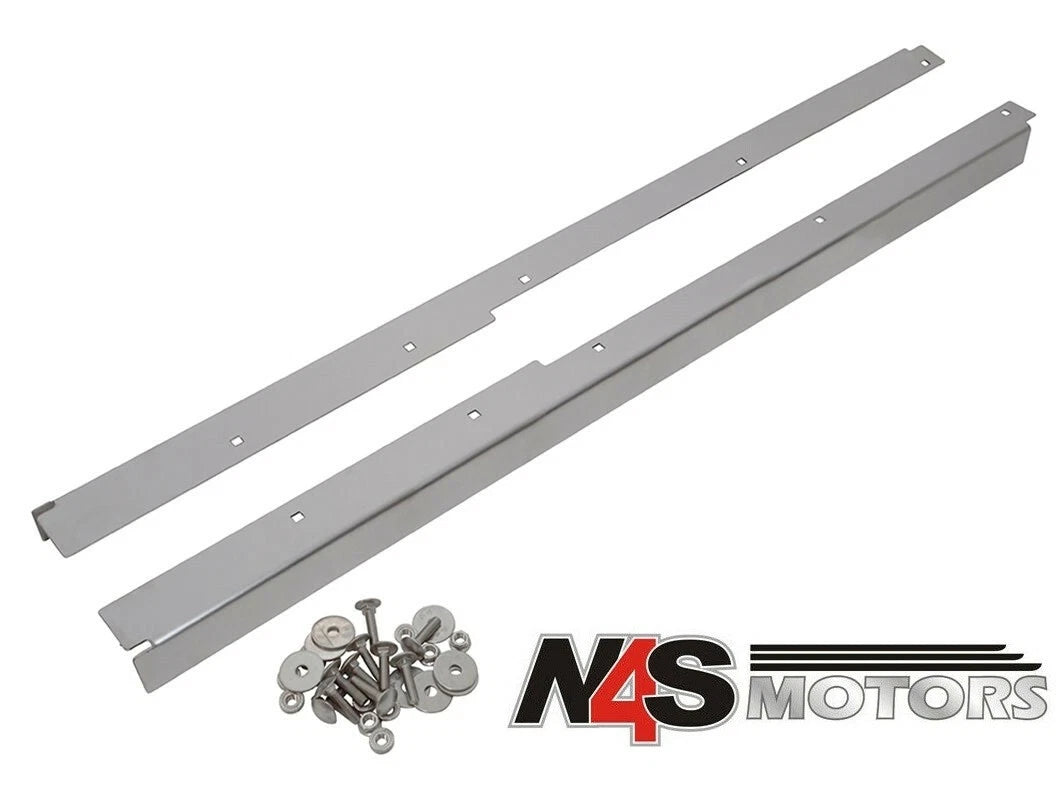 LAND ROVER BRUSHED STAINLESS STEEL DOOR THRESHER FRONT. PART- DA4790B