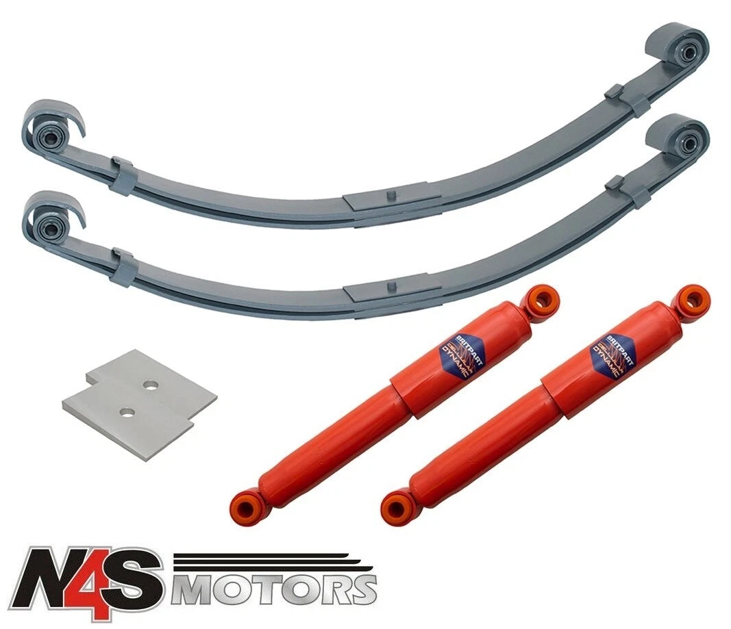 LAND ROVER SERIES SWB/LWB FRONT 2 LEAF PARABOLIC SPRING KIT. PART DA2780