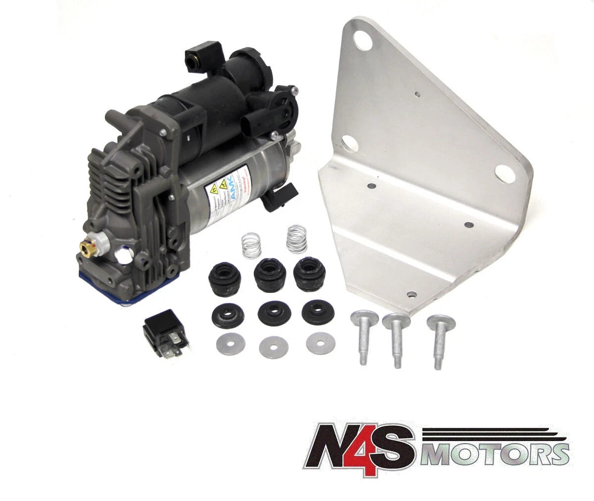 LR DISCOVERY 4 AIR SUSPENSION COMPRESSOR INCL RELAY AND BRACKET PART LR078650AMK