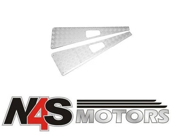 LR DEFENDER 1983-2006 NO AERIAL HOLE SILVER ANODISED WING TOP PAIR PART TF8227