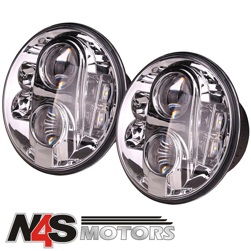 LAND ROVER DEFENDER RHD ROUND LED PAIR 7 INCH HEADLAMP. PART DA6282
