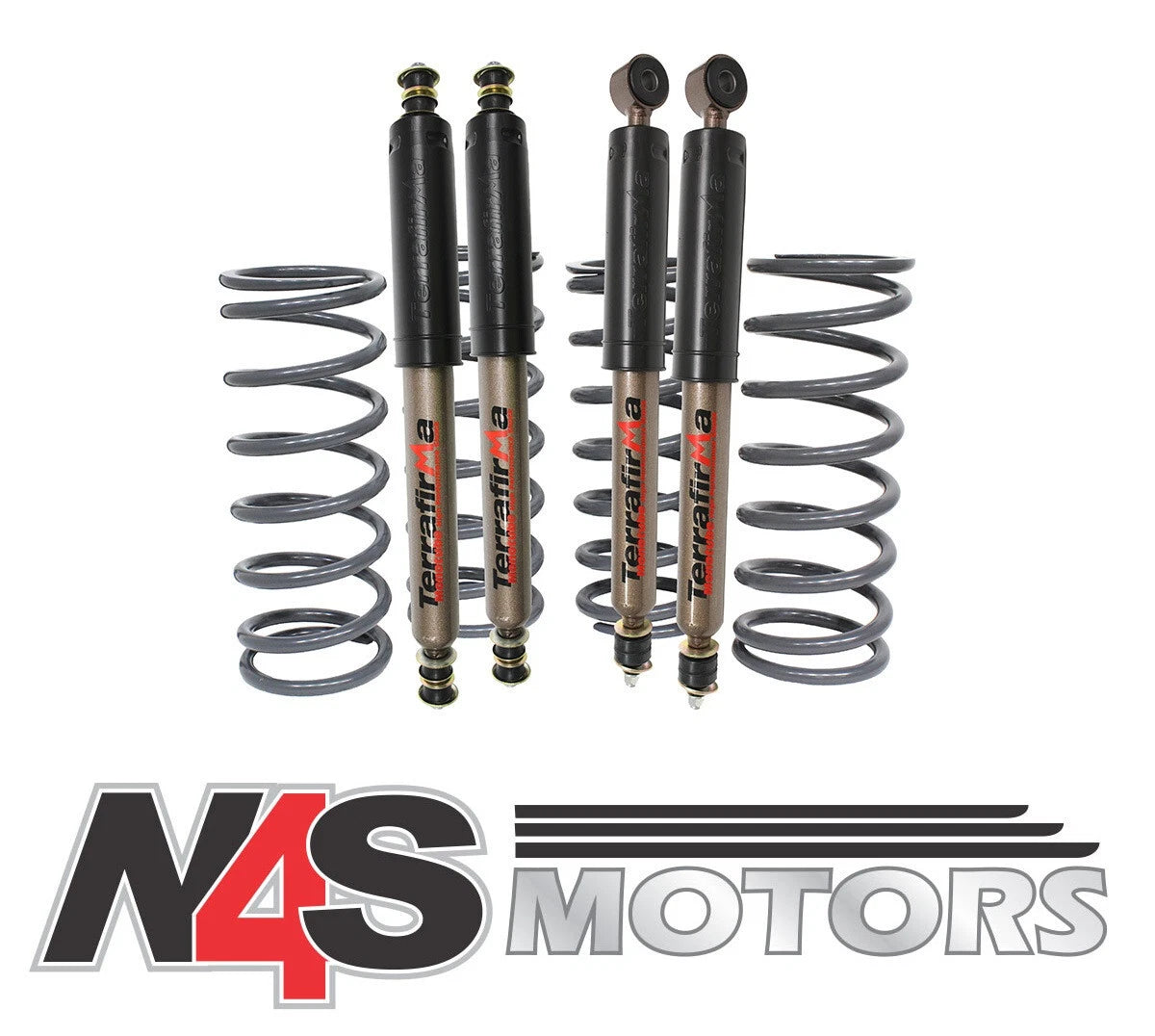 LAND ROVER DEFENDER 90 TERRAFIRMA MONOTUBE STD HEIGHT SUSPENSION KIT. PART TF185