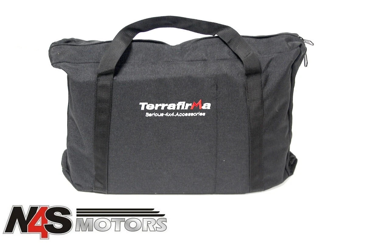 LAND ROVER TERRAFIRMA BLACK WINCHING AND RECOVERY KIT BAG. PART TF3315