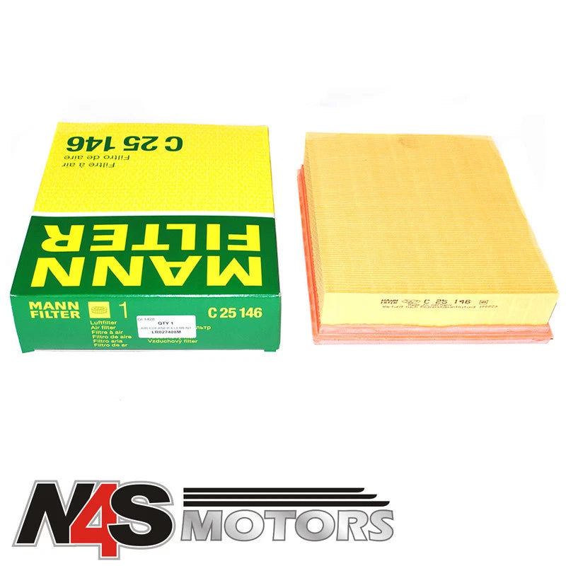 LAND ROVER DEFENDER TD5 1998 TO 2006 MANN AIR FILTER ELEMENT. PART LR027408M