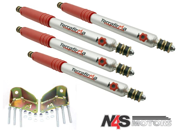 LR DISCOVERY 1 TERRAFIRMA 4 STAGE ADJUSTABLE SHOCKS & MOUNTING KIT. TF169, TF519