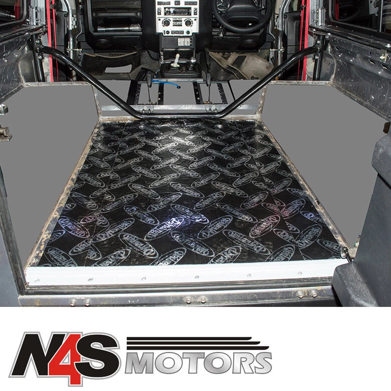 LAND ROVER DEFENDER 90 SOUND DEADENING PRE-CUT REAR TUB FLOOR KIT. PART DA8086