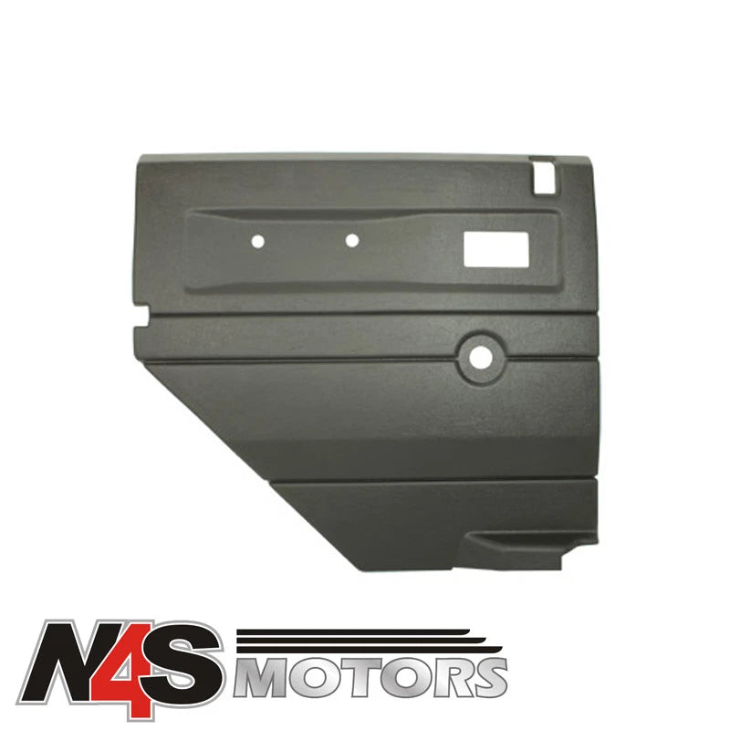 LR DEFENDER 1983-2006 DARK GREY LH PUSH BUTTON REAR DOOR CARD WITH MANUAL TF2483