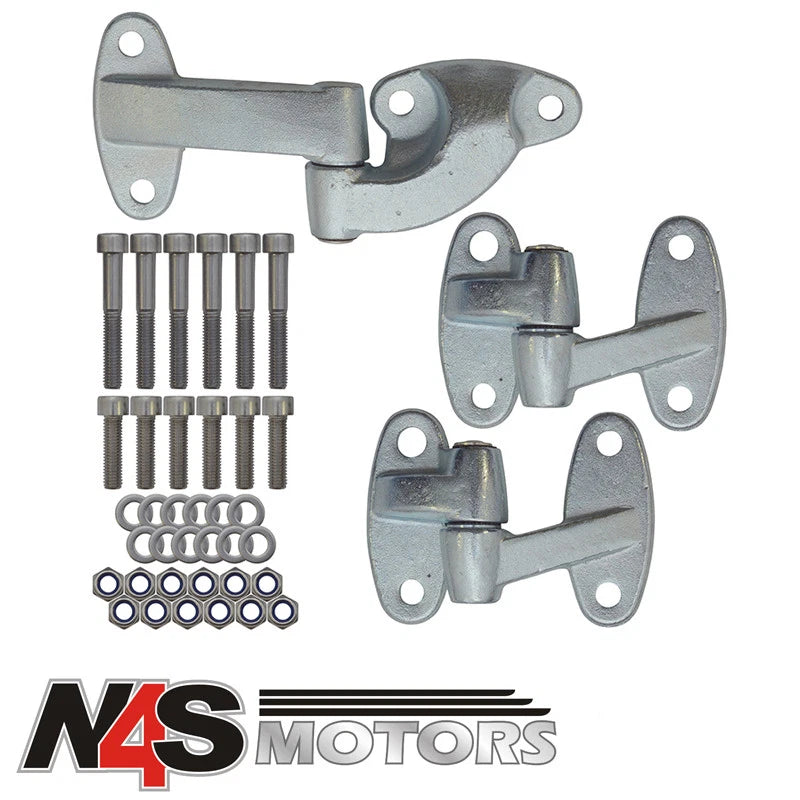 LAND ROVER DEFENDER REAR END DOOR HINGE KIT OEM. PART DA1240