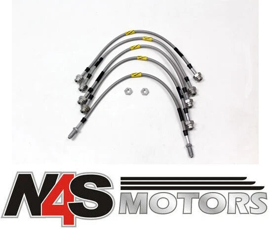 LR DISCOVERY 1 1992 TO 1994 5LINE TERRAFIRMA GOODRIDGE +2”EXT BRAKE HOSE TF647GD