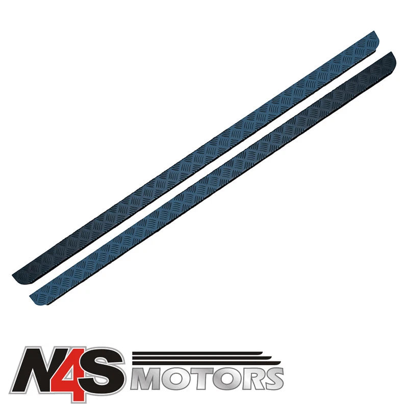 LAND ROVER DEFENDER 110 SATIN BLACK FINISH PAIR SILLS. PART DA4100B