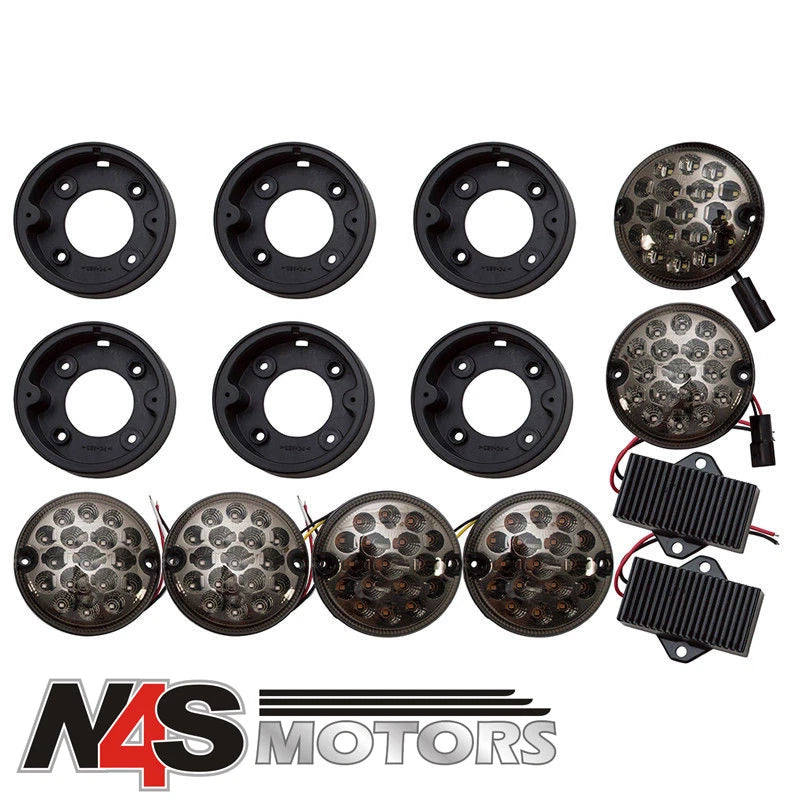 LAND ROVER DEFENDER NAS LED SMOKED UPGRADE KIT WIPAC. PART DA1143SM