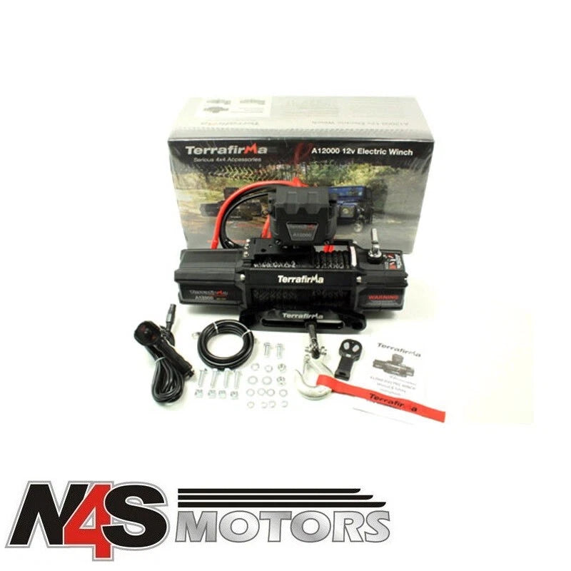 LR A12000 WINCH SYNTHETIC ROPE WIRELESS + CABLE REMOTE CONTROL FITS ACCESSORIES. TF3301