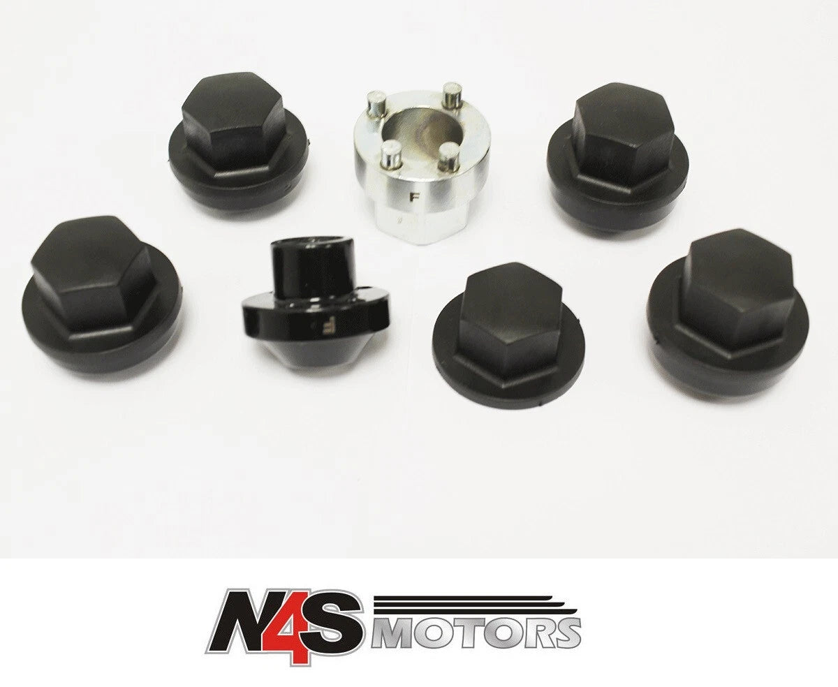 LAND ROVER DISCOVERY 1 WHEEL NUT LOCKING SET-5 . PART- RTC9535