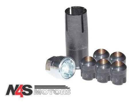 L R FREELANDER 1 1996-2006 WHEEL LOCKING NUTS,KEY & TOOL SET. PART- ANR6091
