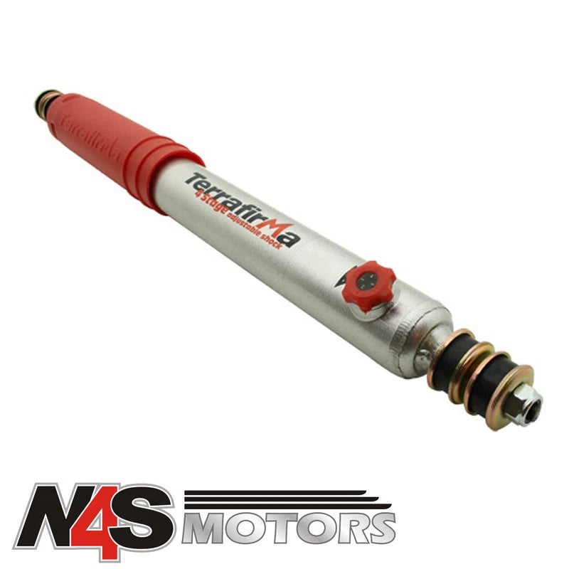 LR DEFENDER 1983 TO 2006 TERRAFIRMA 4 STAGE ADJUSTABLE SHOCK +2 FRONT PART TF174
