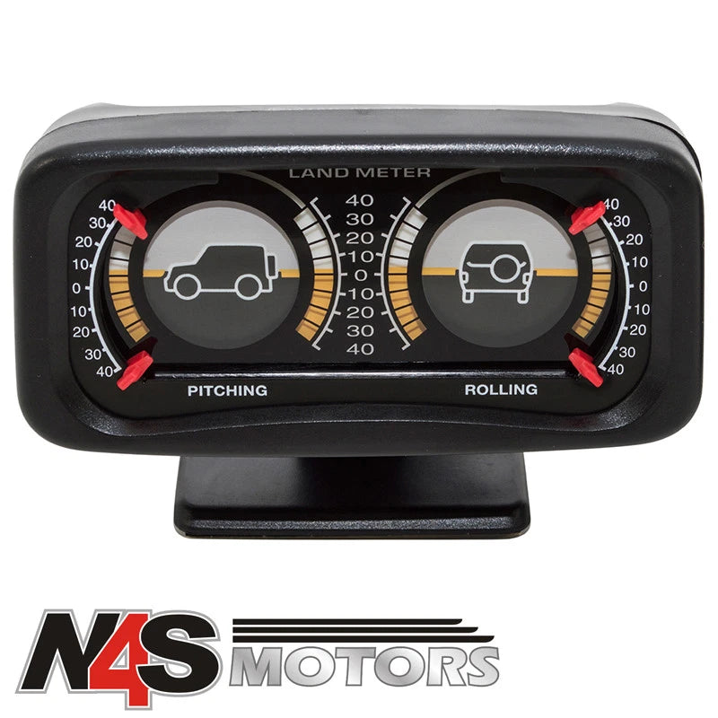 LAND ROVER DOUBLE INCLINE LAND METER BLACK FINISH. PART DA1003