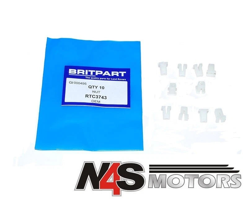 LAND ROVER DISC-1,DISC-2, FREE-1,RRC NUT-LOKUT VARIOUS USES 10X PART RTC3743