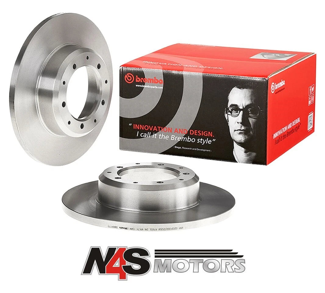 LR DEFENDER 2007 TO 2016 REAR SOLID BREMBO BRAKE DISC PAIR. PART LR018026BR
