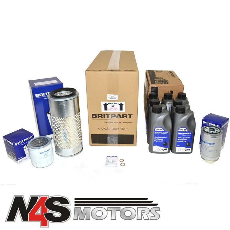 LAND ROVER DEFENDER 300TDI BRITPART SERVICE KIT WITH OIL. PART DA6003COM