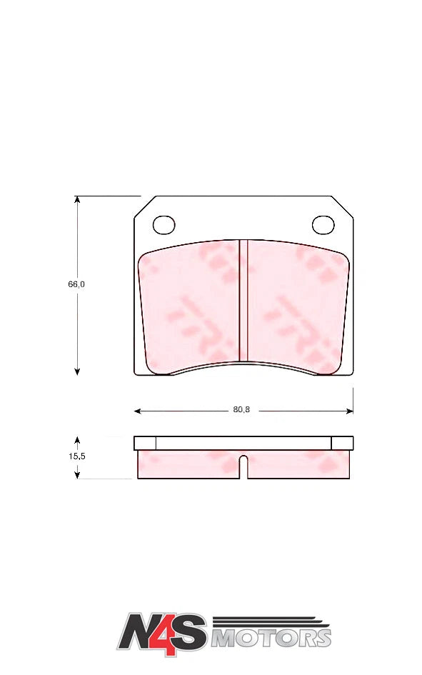 JAGUAR SERIES III SALOON 79 - 92 REAR BRAKE PAD FROM TRW PART JLM1513 / GDB557FD