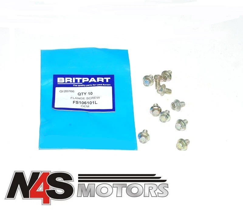 LR DIS-,DIS-2,RRC,RR P38, DEF 06X10MM MATRIC FLANGE HEAD SCREW PART FS106101L