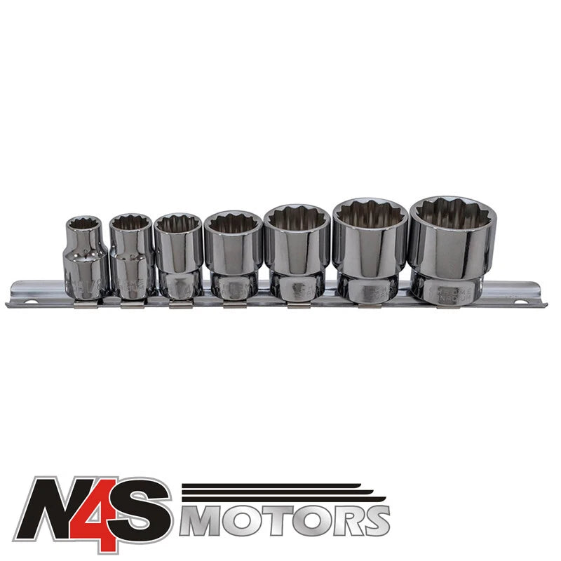 LAND ROVER WHITWORTH SOCKET SET 3/8” DRIVE 7 SOCKETS LASER BRAND. PART DA1665