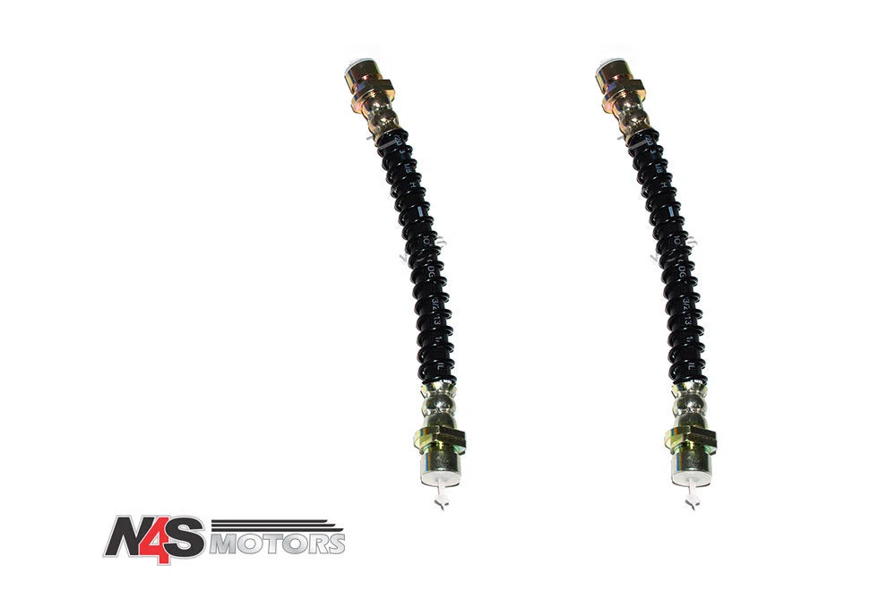 LAND ROVER DISCOVERY 2 CENTRE BRAKE FLEXIBLE JUMP HOSE ASSEMBLY 2 x SHB101350