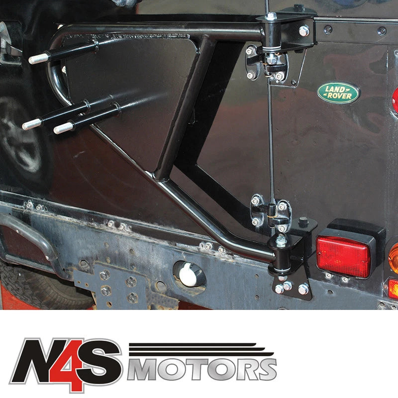 LAND ROVER DEFENDER SWING AWAY REAR DOOR MOUNT SPARE WHEEL CARRIER. PART DA2232