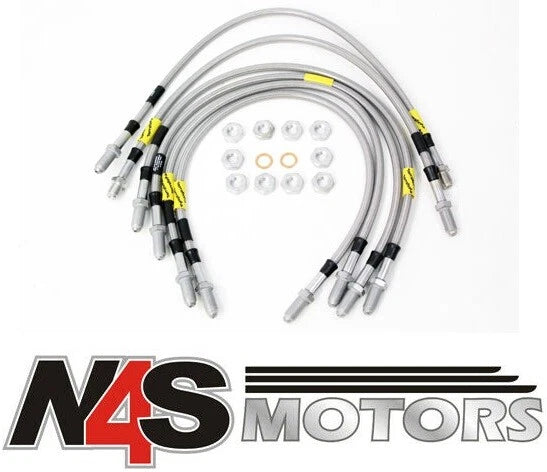 LR RR CLASSIC ABS 1990-1992 6LINE TERRAFIRMA GOODRIDGE +2”EX BRAKE HOSE. TF653GD