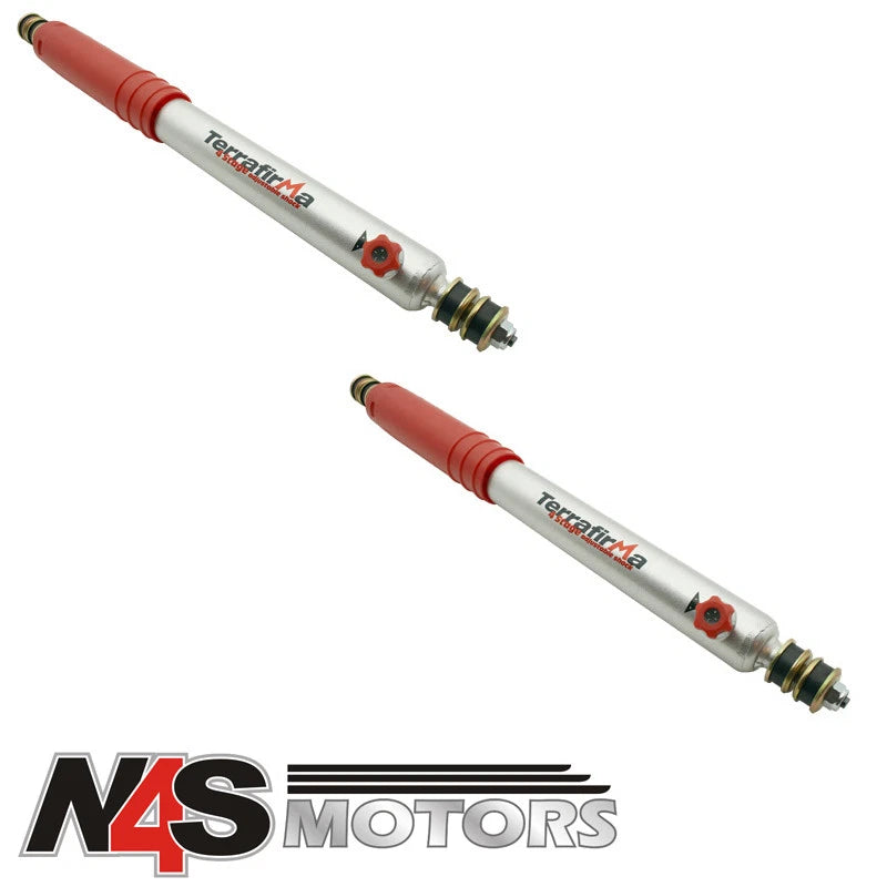 LR DEFENDER +5” EXTREME LONG TRAVEL 4 STAGE ADJUSTABLE SHOCK ABSORBER 2 x TF169