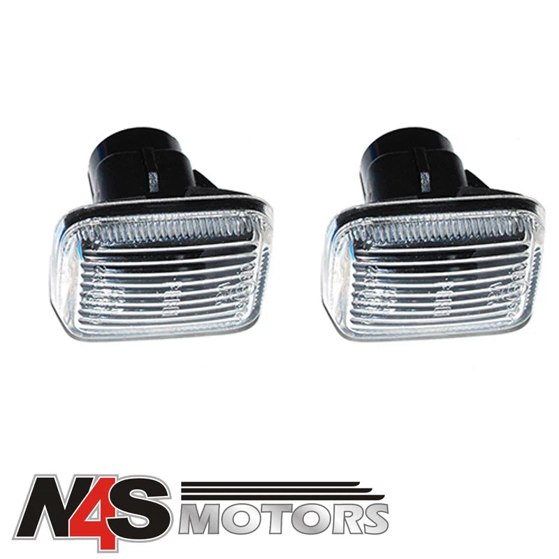 LAND ROVER DEFENDER SIDE REPEATER LAMP CLEAR. 2 x PART- XGB000020