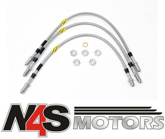 LR DEFENDER 110/130 TO 1999 3LINE TERRAFIRMA GOODRIDGE +2”EXT BRAKE HOSE TF642GD