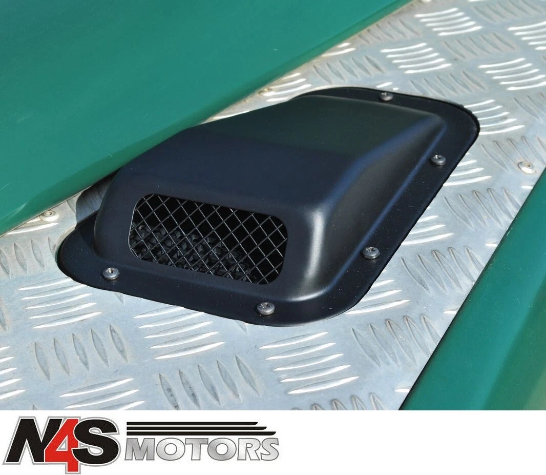 LAND ROVER DEFENDER LH BLACK STEEL AIR INTAKE GRILLE. PART DA4000