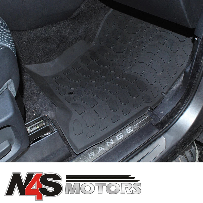 LR RANGE ROVER SPORT 2005 TO 2013 LHD RUBBER MATS SET FRONT AND REAR PART DA4805
