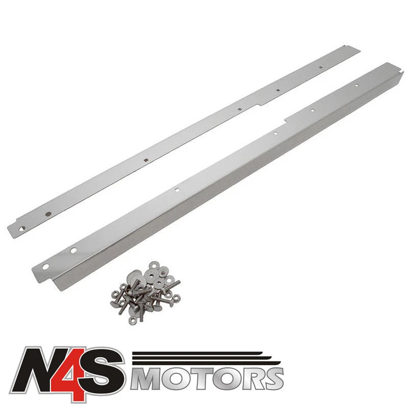LAND ROVER DEFENDER 1983 ONWARD STAINLESS STEEL FRONT DOOR THRESHERS. DA4791