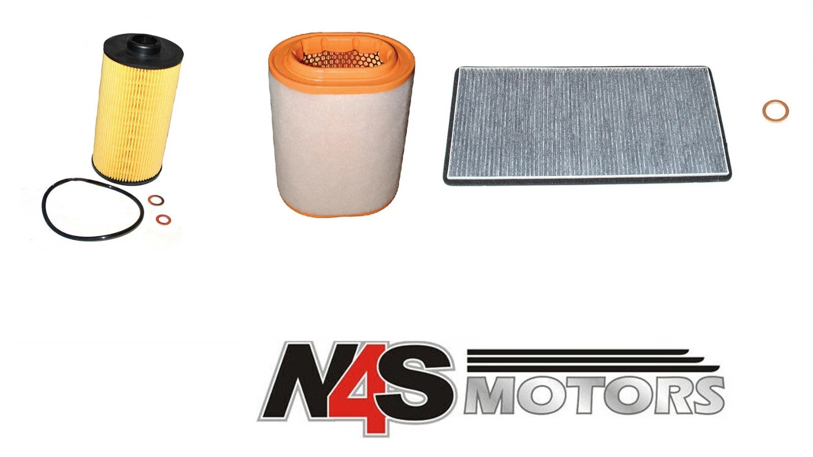 LR RR 2002 TO 2009 OIL FILTER, AIR FILTER, POLLEN FILTER, SUMP PLUG WASHER.