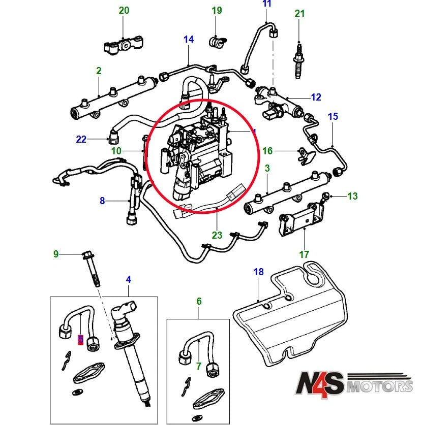 PUMP ASSEMBLY-FUEL INJECTION-NEW (EU3) 2.7D JAG X200;X250;X350 PART C2C40185-G